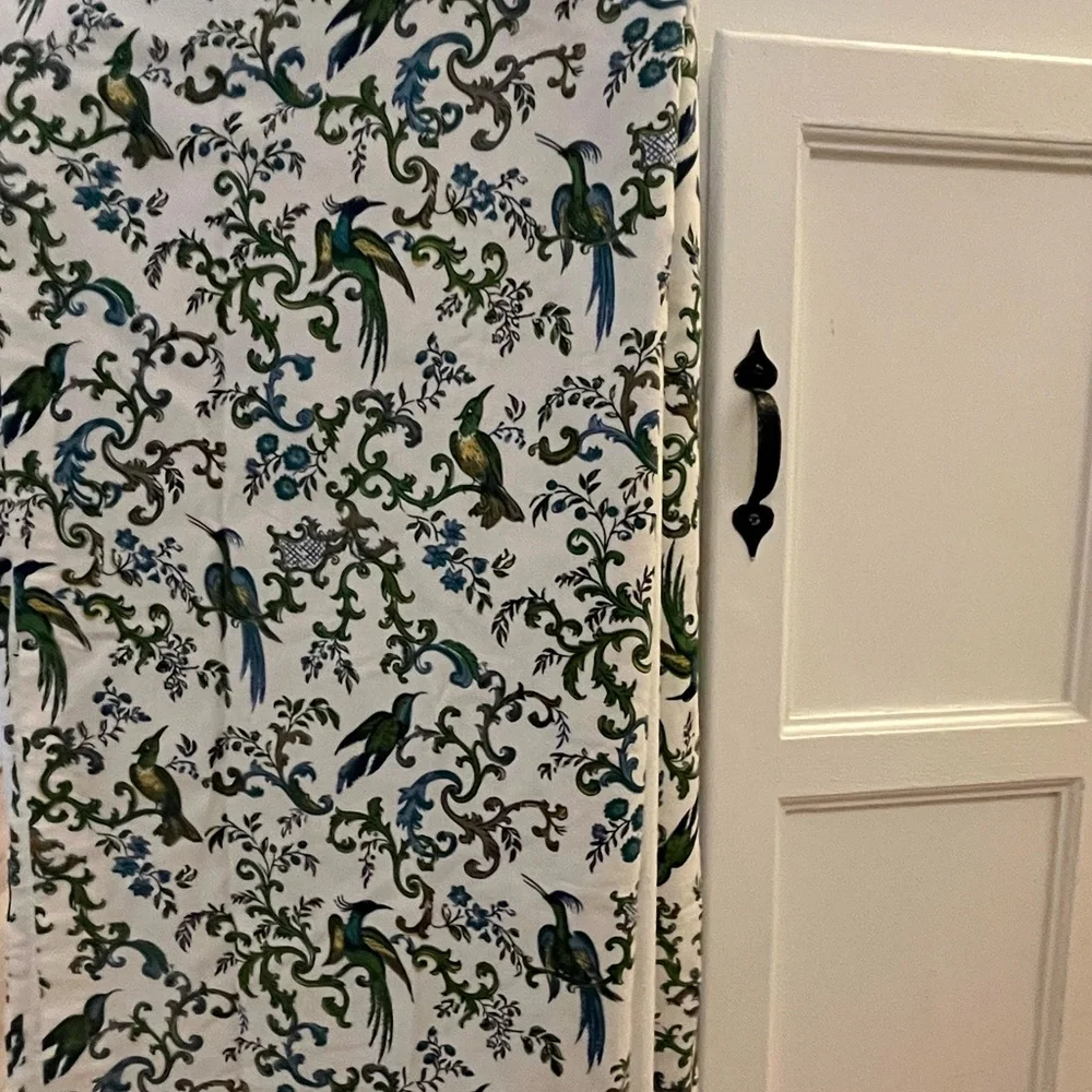 Vintage Chippendale Birds J.H. Thorpe panel of fabric
